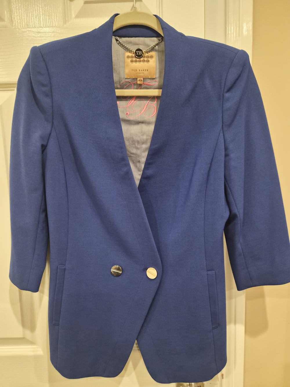 Ted Baker Royal Blue Double-Button Tailored Blazer
